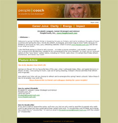 People Coach Newsletter Design